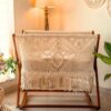 Macrame baby swing