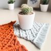 Citrus Square Macramé Coaster Set (Set of 2)