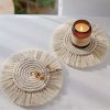 Classic Elegance Round Macramé Coaster Set (Set of 2)