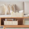 Tranquil Trio-Off-White Macramé Basket Set - Sizes 10" Depth x 14" Width x 4" Height, 6" Depth x 9" Width x 4" Height (Copy)